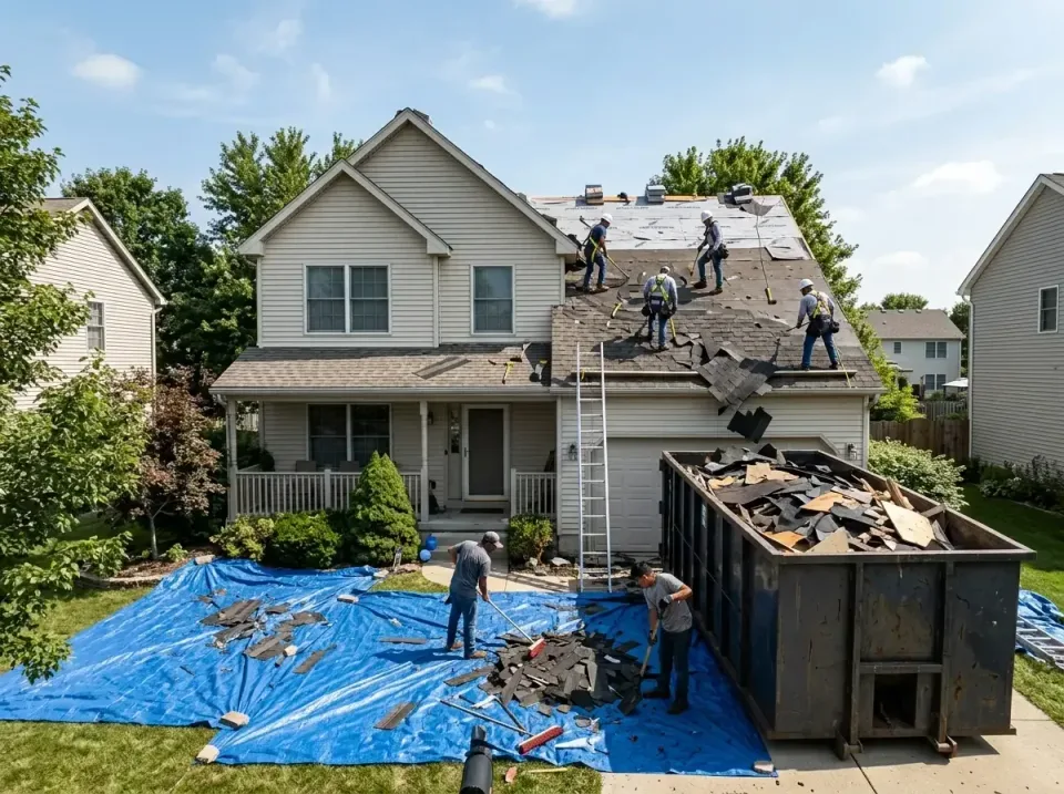 roof-replacement-debris-remova-004 — frequently asked questions, Cheapest Dumpster Rentals in Farmington, MS